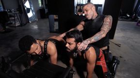 Dominant Master Training His Two Submissive Men