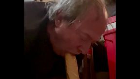 Swallowing my 10&rdquo_ dildo all the way while I&rsquo_m riding my monster dildo