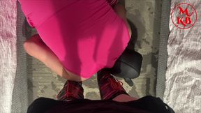 multi feature - mistress kora bell plays with good boi pup pegging him & worshipping her