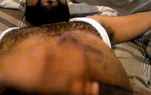 Me showing off Hairy Chest and Belly while Jerking Off