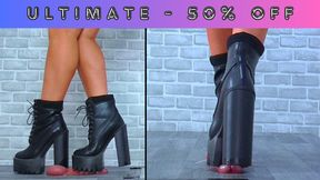 Dancing On His Cock & Balls In My Monster Platform Boots - Ultimate Cam - 1108ULTIMATE