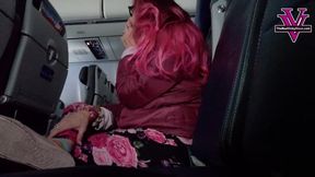 Vicky Lets you sniff her feet on the plane- HD 1080p