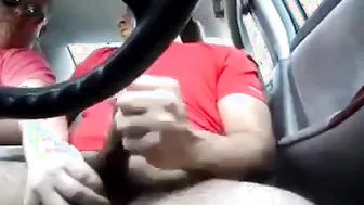Amateur daddy gets a helping hand in his camper van