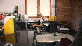 Dona bell is always horny around the boss, she wants his cock in her ass