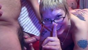 Two Sluts Have a Gangbang with Real Amateurs in a Club