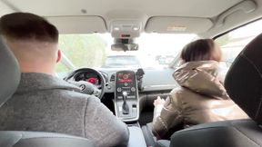 ”Alyson fucks with a driving school college girl!”