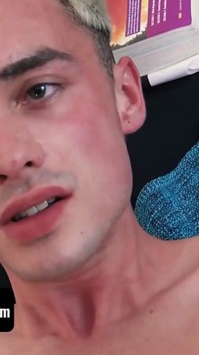 BrotherCrush - Perv Stepbro Gives Young Stepbrother InDepth Biology Lesson And Creampies His Asshole   Clip 3