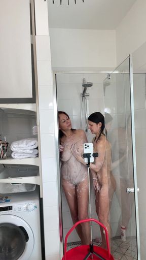 Bts of Lesbian Shower
