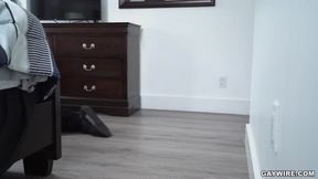 Gay - Latino Criminal Caught Between A Big Black Cock And A Hard Place