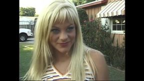 Blonde Slut Rescues a Mature Man with a Hot Blowjob