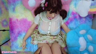 Titsfuck and facial cum on my cute doll 13