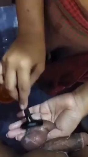 Stepmom made the bathroom wet with pee in doggy pose Compilation   Clip 1