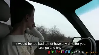 Anna Rose and Her Cute Girlfriend Explore Lesbian Fantasies on a Road Trip