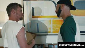 DisruptiveMovie.com - Ryan Jordan deepthroats Romeo Davis' big dick in inked twink fu
