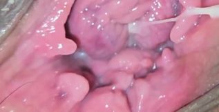 Camera in Vagina, Cervix POV, Creampie
