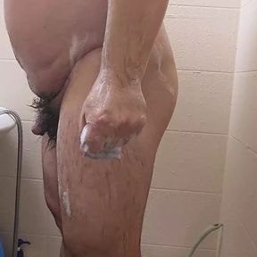 Korean Chubby Gay shower