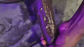 Metal Cockring BBC Cumshot POV