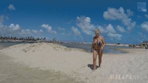 Beautiful beach in Brazil I really like to sunbathe here naked and excite young athletes