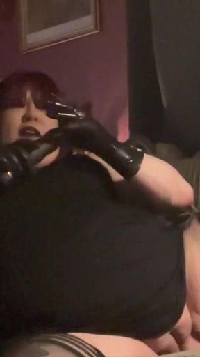 Spectacular moment from &quot;BBW Slut Tina Snua Dildos Her Fat Cunt Till She Cums! - Fat British Sexy Goth Dirty Talks &amp; Fucks&quot;