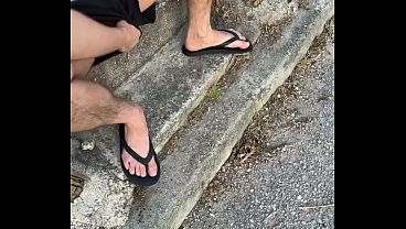 Amateur Straight Boy Lost a Bet: He Has to Expose His Cock in The Street and Either Piss or Cum