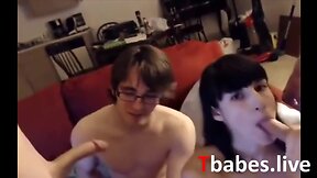 Hottest foursome wild party with 2 guys, a chick and a fine tran