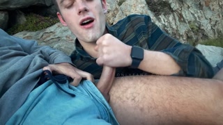 Hung Hiker Lets me Deepthroat His Huge Cock On the Trail