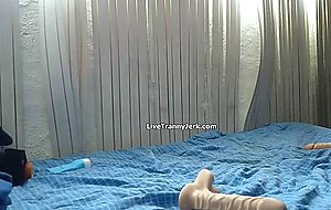 Ass toying cum shot on cam