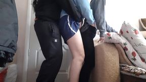 the three of us masturbate each other and take turns cumming very loudly