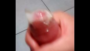 Nick Miller in public bathroom wanks it to pass the time