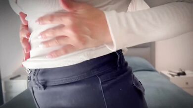 Stepmom caught then stuffed her big tits and tight pussy down my throat