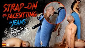 Strap-on and Facesitting in Jeans