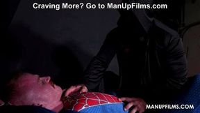Worship me! Caught Spiderman in my Web at ManUpFilms