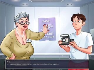 Summertime Saga - Old Lady fucks college student at hospital