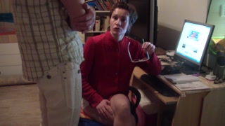 Young russian secretary fucked by her horny pervert boss