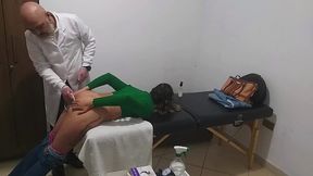 Doc's handjob makes patient feel so good