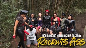 Military high ranking mistresses gangbang slave recruits in the jungle (1080 EN-sub)