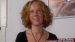 German Shy Milf Persuades To Masturbate During Sex Casting