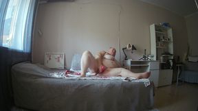 Girlfriend Relaxes While Masturbating Her Big Meaty Pussy with Toys