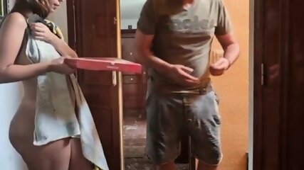 Fuck with delivery man