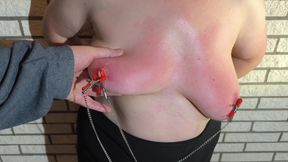 Very hard tit punishment session 3-8