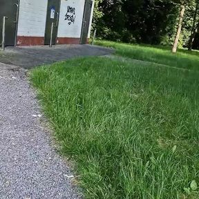 Twink jerks on public toilet