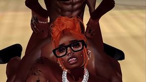 Sexy Redd Takes 12 inch BBC