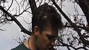 A petite German girl enjoys a rough hairy pussy&#x1F32E;&#xFE0F; session in the forest