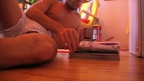 3 my big cock masturbate on porn magazine