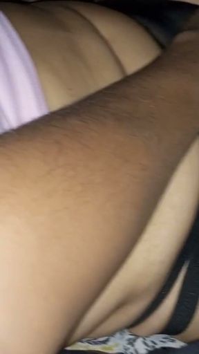 My perverted stepbrother turns me on and wakes me up by touching my juicy pussy while he masturbates   Clip 2