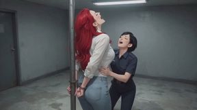 Tickling Stories #16B: Cuffed Confessions at the Mall Interrogation (Animated)