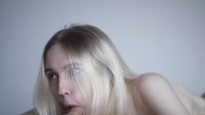 Silky smooth blonde Shina Ryen is so wet from long dicking