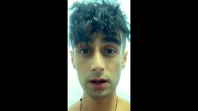 Middle East Boy Jerks off at the Toilet