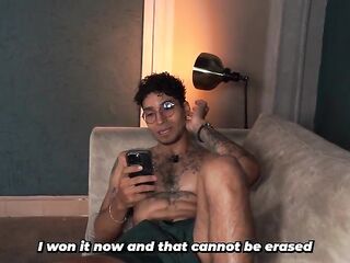 Stepbrother inadvertently shows his rod to his slender stepsister, and that babe craves to watch it.