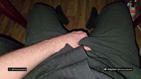 PhantomGentX - Muscular Daddy Jerks His Thick Hairy Cock After Work